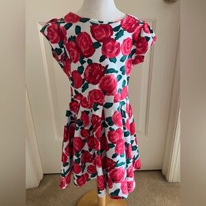 Gymboree Floral Rose Dress Girls Size 7